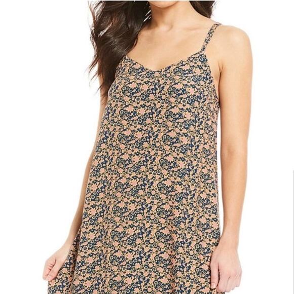 A Loves A Floral Print Maxi Dress XS Colorful Loose Flowy Boho Hippie Retro - Picture 2 of 10